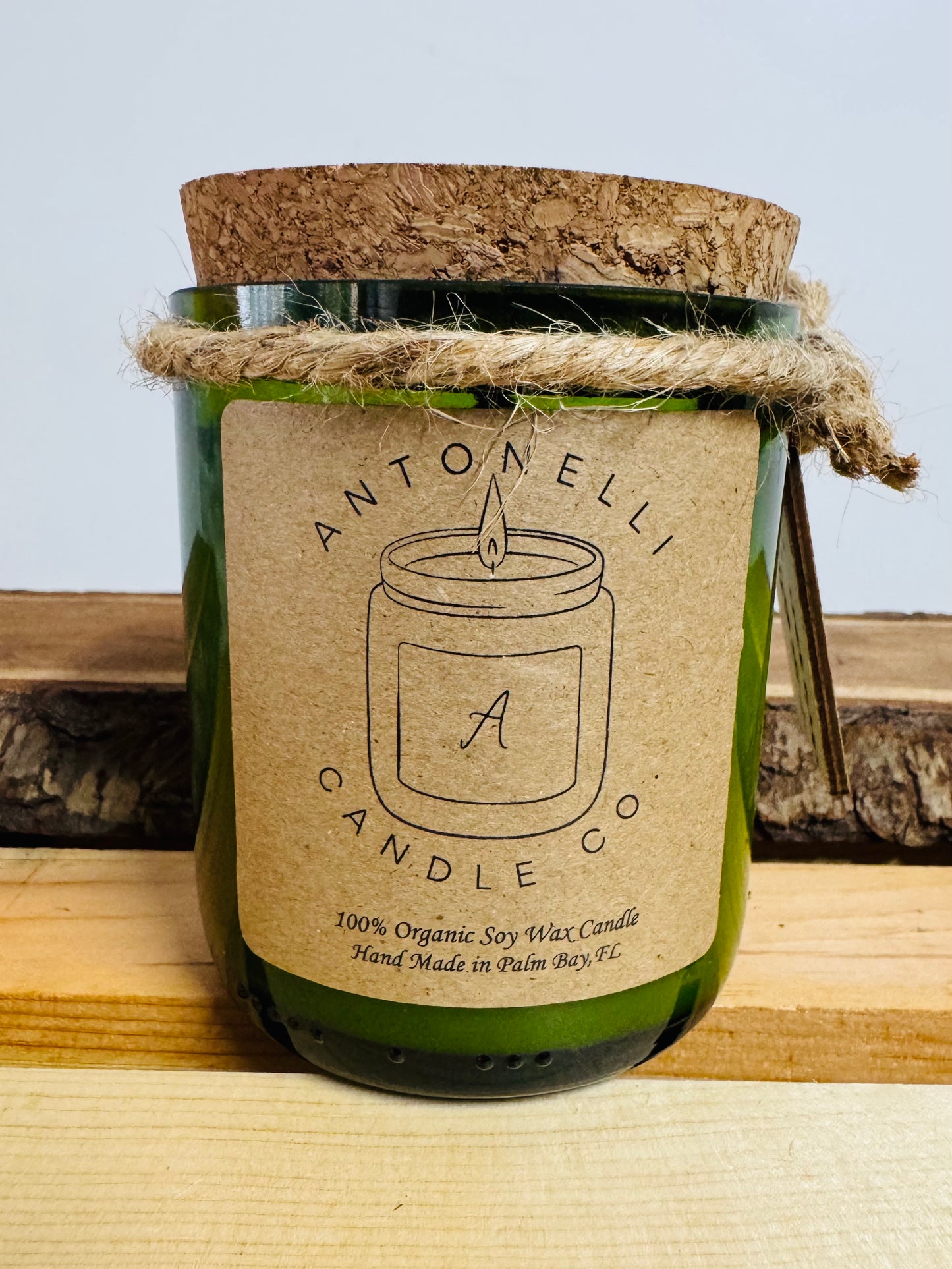 Wine Bottle Soy Wax Candle